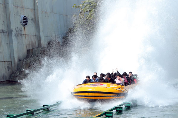 着水時の水しぶき