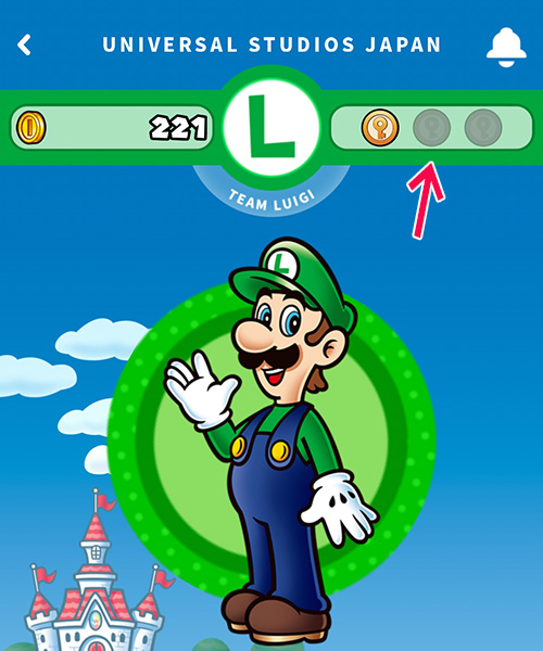 USJニンテンドーワールドアプリ画面