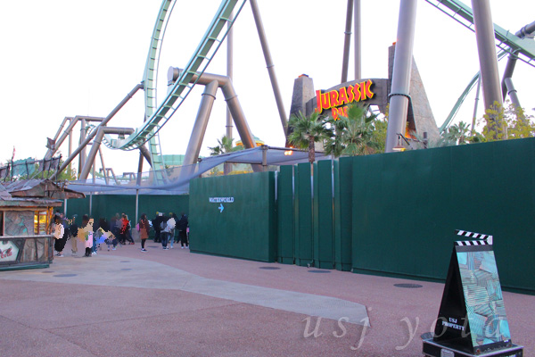 ジュラシックパークサイドの工事の様子