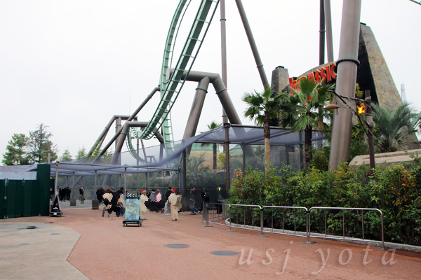 ジュラシックパークサイドの工事の様子