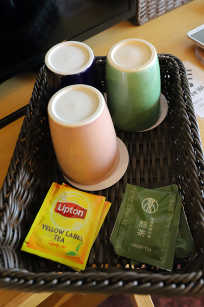 ロッジ舞洲新館NESTのお茶セット