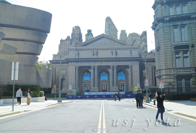 ニューヨーク図書館の書き割り