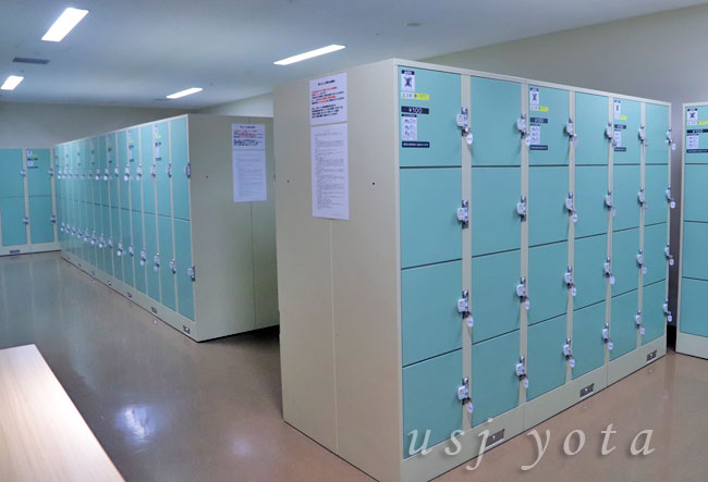 宿泊者専用のコインロッカー