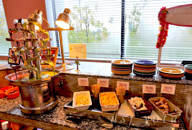 抹茶とチョコのファウンテン