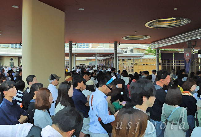 ゴールデンウィークのUSJの混雑