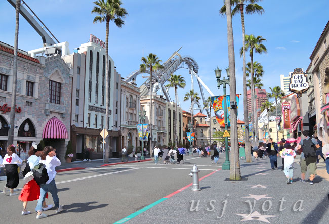 ナイトパレードの特別鑑賞エリア