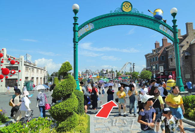 ミニオンパーク誘導通路