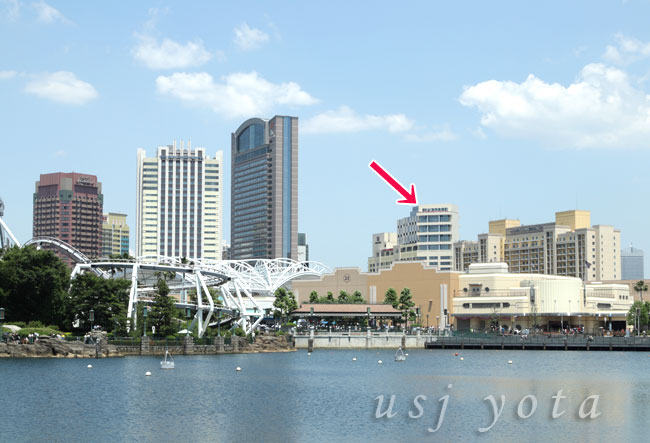 USJ内から見たホテルユニバーサルポートヴィータ