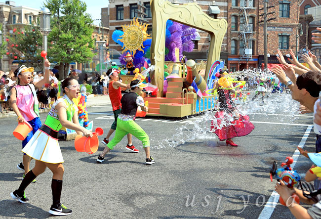 びしょ濡れエリアのウォーターバトル