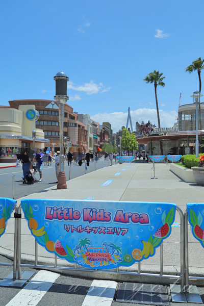 ウォーターサプライズパレードのキッズエリア