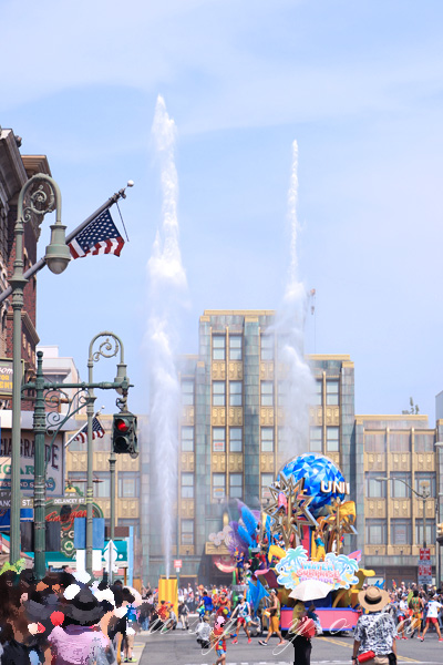 ウォーターキャノンの水柱