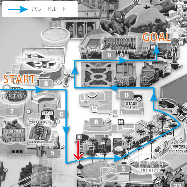 フェスタデパレードルート