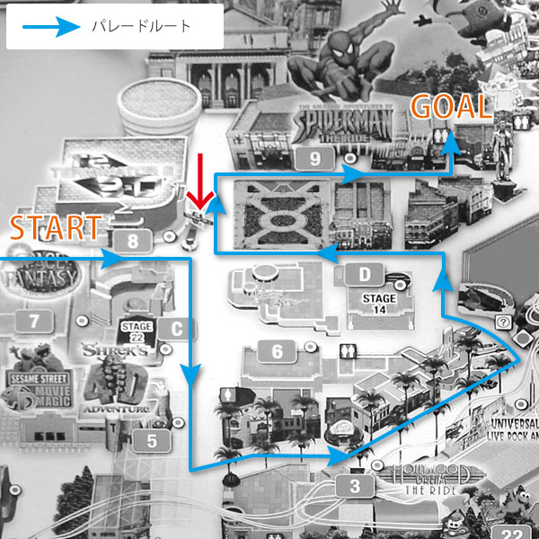 フェスタデパレードルート