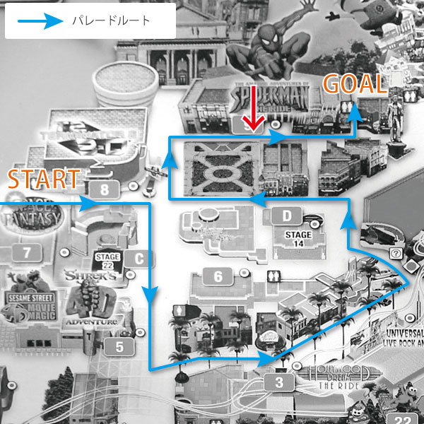 フェスタデパレードルート