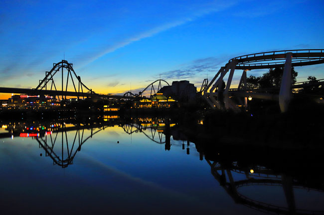 ラグーン越しに見る空