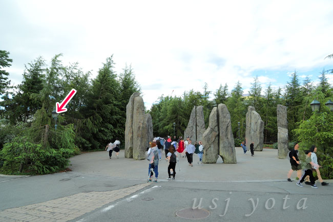 ハリーポッターエリア入り口