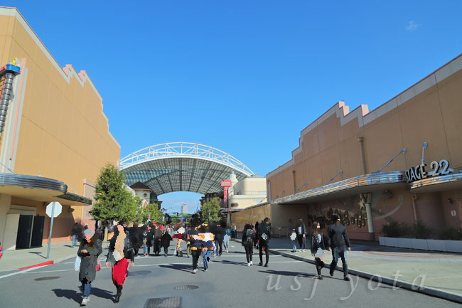 プロジェクションマッピングがカットされているステージ21とステージ22