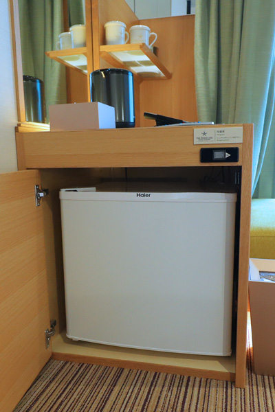 シンギュラリホテル部屋の冷蔵庫