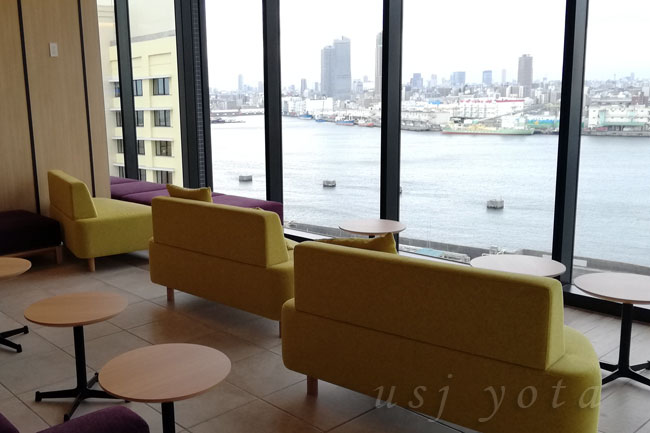 スカイスパ(大浴場)『湯上り処』からの眺望