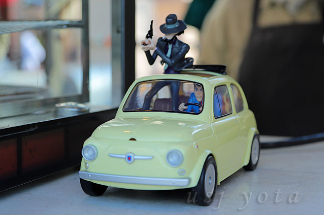 ルパン三世FIAT500のお土産ポップコーンバケツ