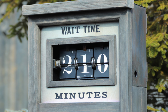 ハリー・ポッター・アンド・ザ・フォービドゥン・ジャーニー待ち時間