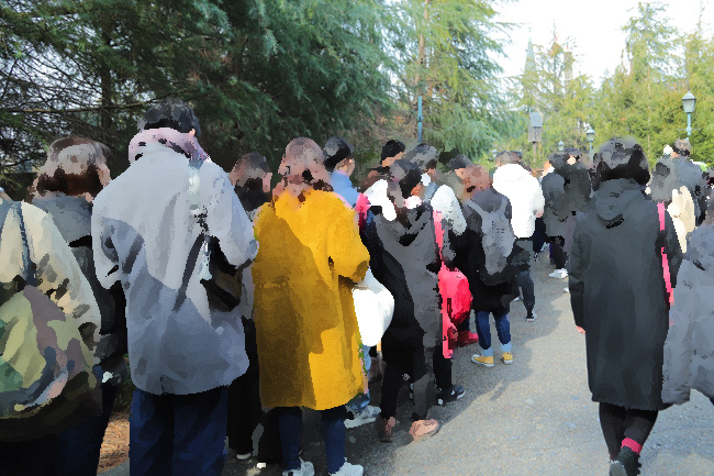 ハリーポッターエリア待ち列