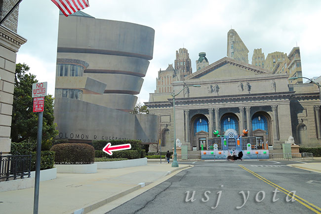 ニューヨーク図書館セット前の桜