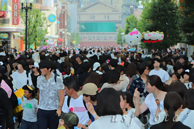 USJ入り口からの景色