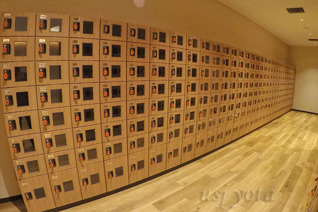 リーベルホテルスパのシューズロッカー