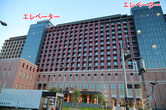 リーベルホテルのエレベーター