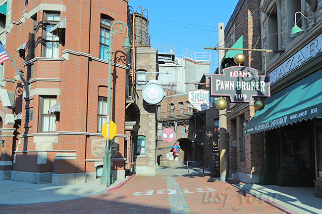 スパイダーマンのフォトスポット