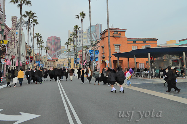 春節が終わったUSJ内の様子