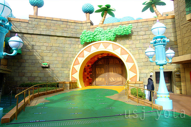 ドンキーコングエリアに入るために作られた入り口