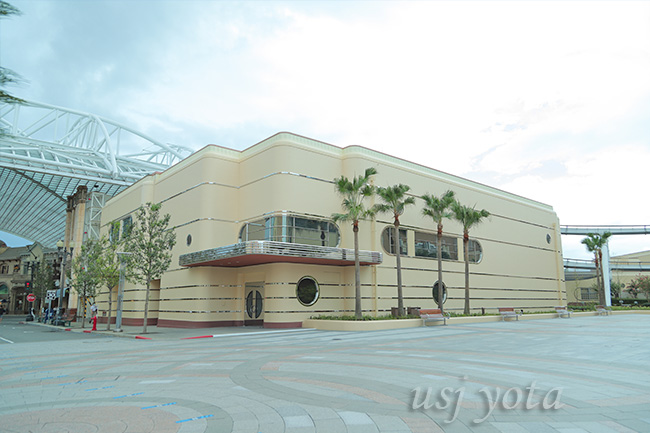 ユニバーサルスタジオストア裏の工事