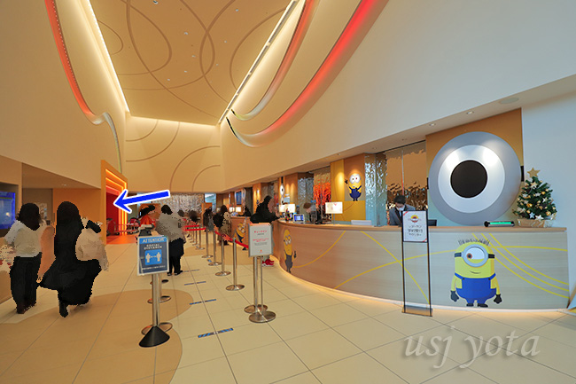 ホテルユニバーサルポートヴィータのフロント