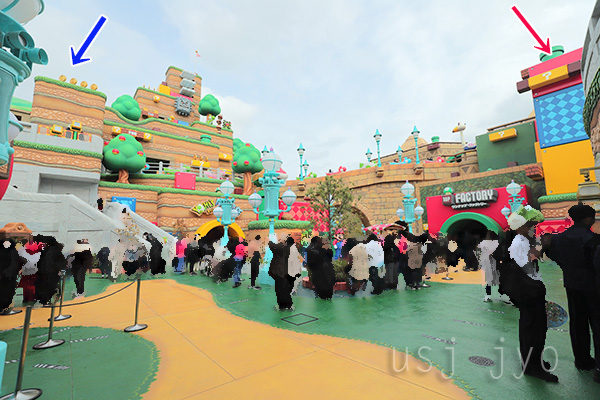 ニンテンドーワールドのエレベーターの場所