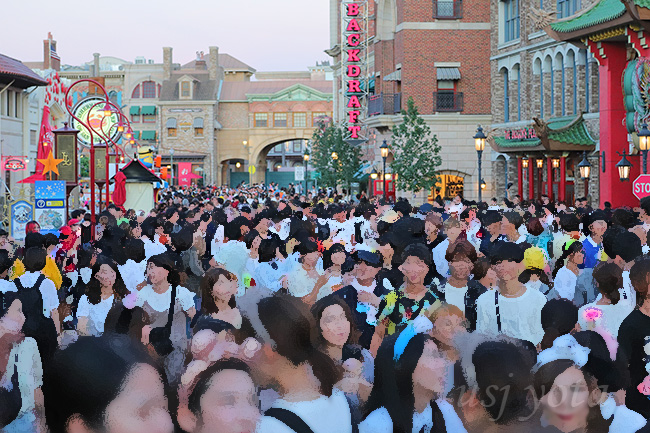 ハロウィーンイベントの混雑