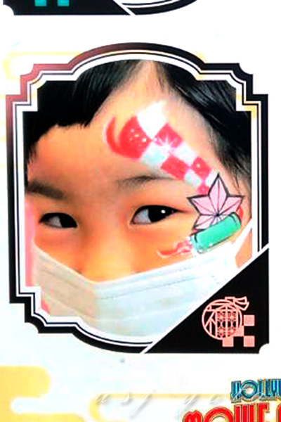 竈門禰豆子バージョンメイクアップ