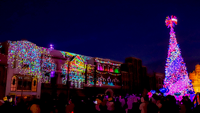 USJ2021くりすますプロジェクションマッピング