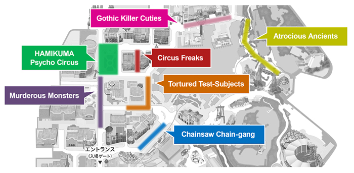 2022ハロウィーンホラーナイトマップ