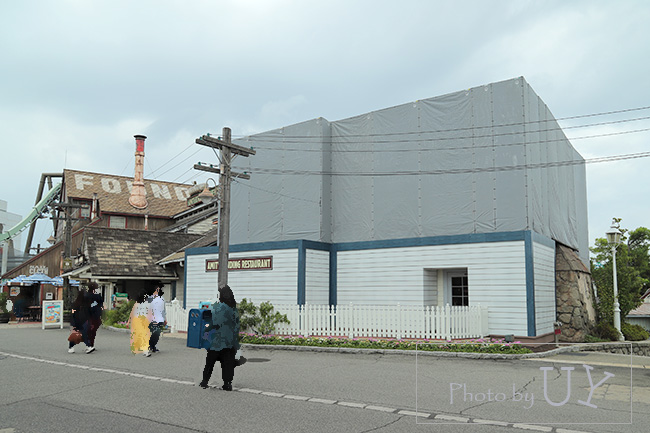 アミティビレッジのアミテイランディングレストランの建物