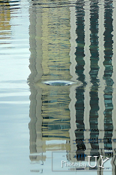 ラグーンの排水口