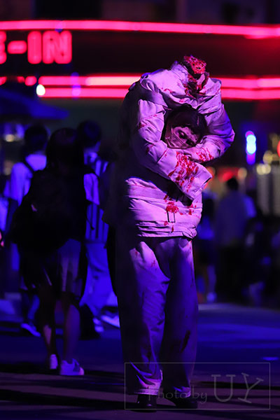 ハロウィーンホラーナイトのゾンビ