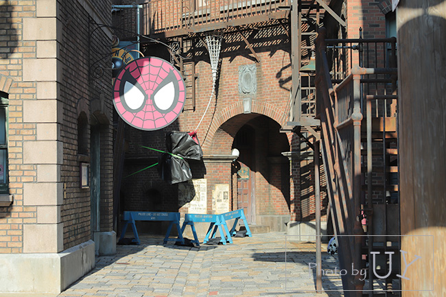 スパイダーマンのフォトスポット