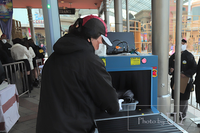 入場ゲート金属探知機手荷物検査