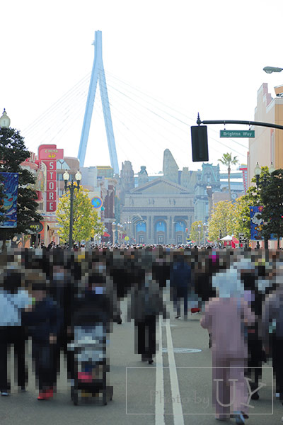 大門下あたりの人の混雑