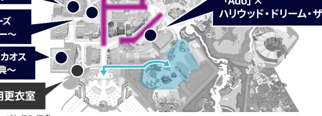 2023ハロウィーホラーナイトマップとセーフティエリア