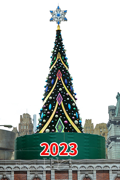 2023年USJのクリスマスツリー