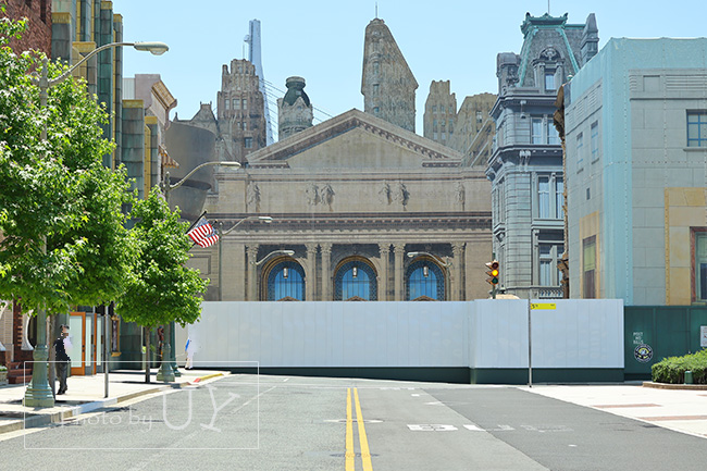 ニューヨーク図書館書割前