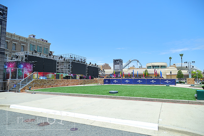 グラマシーパークの一部に人工芝が敷かれています